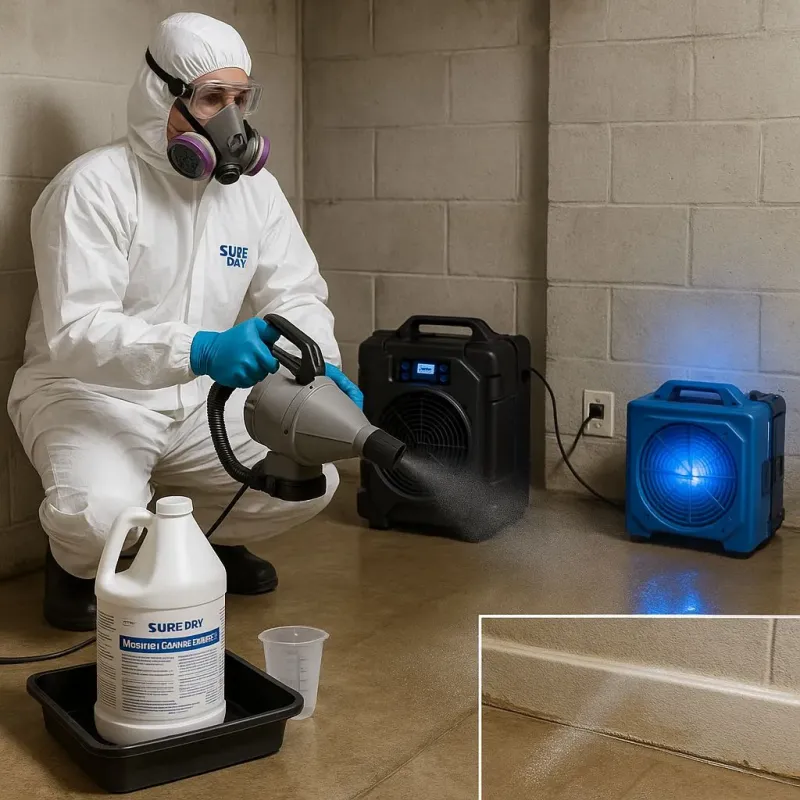 Sanitization and Odor Removal process in Fairview, CA