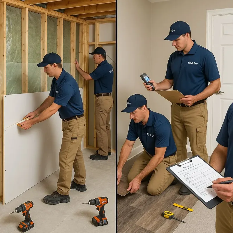 Repairs and Reconstruction process in Fairview, CA